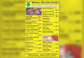 Aktuelles Angebot von Webers Ölmühle GmbH 